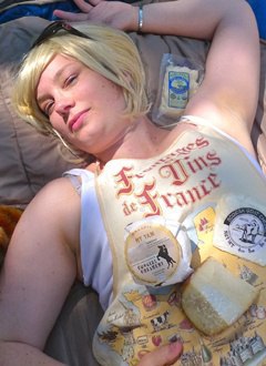 Paris Stilton in a Cheese Coma