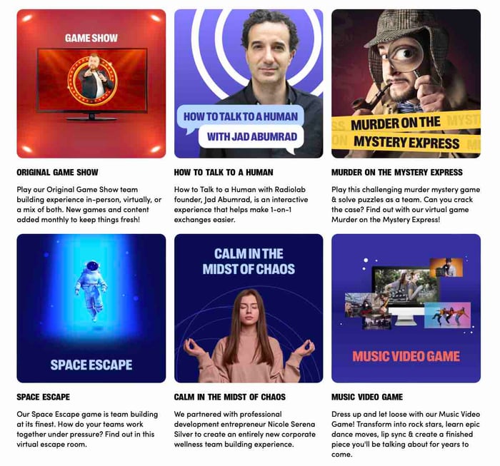 the go game experiences